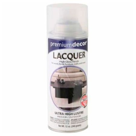GENERAL PAINT Premium Dcor Decorative Lacquer Enamel Spray 12 oz. Aerosol Can, Clear, Lacquer - 204131 204131